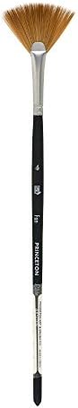 PrincetonElite Synthetic Kolinsky Sable Watercolor Brushes - Fan - Size 4