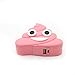 DBigness 2600mAh Pink Poops Cartoon Cute Funny PVC External Battery Portable Charger Backup Pack Power Bank for iPhone 7 Plus 6 6S Plus 5S 5C 4S and Android Phone