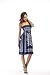 Zyyfly Bathing Suit Cover up Beach Dress Summer Casual Tube top Strapless Dress Sapphire