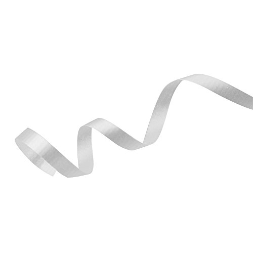 LOKIPA 500 Yard White Crimped Curling Ribbon for Balloons Spool