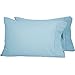 Bare Home Microfiber Pillow Cases - Standard/Queen Size Set of 2 - Cooling Pillowcases - Double Brushed - Light Blue Pillowcases 2 Pack - Easy Care (Standard Pillowcase Set of 2, Light Blue)