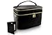 Extra Large Capacity Makeup and Toiletry Bag Tote with Felt Insert Organizer, Big Multi Use Cosmetic and Beauty Train Case for with Handle and Mirror Great for Travel and Gift