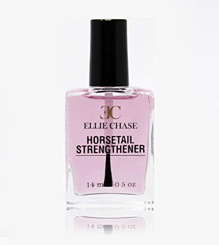 Ellie Chase Nail Strengthening & Growth Nail Polish Treatment With Horsetail Grass Extract, 0.5 Fl oz - No Formaldehyde, Toluene or DBP - Can Be Used as Base Coat or Top Coat (Best Nail Polish To Grow Nails)