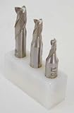 End mill set, 1/4