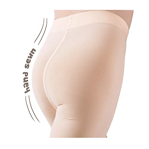 DIPUG Girls Ballet Tights Convertible Dance Tights for Toddler (Black 1 Tights, S)