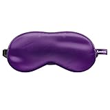 ASUTRA Silk Eye Pillow for Sleep, Purple | Filled