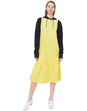 Mango Women's Fluted Hem Dress