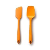 GIR Silicone Spatula & Spoonula Kitchen 2 Piece Bundle, Orange
