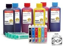 Refillable Cartridges (Kit) T0801 - T0806 with Ink (non-OEM) for Epson