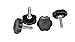 HDsmallPARTS/LocEzy® Black 1996-2013 Saddlebag Mounting Hardware/Knobs are replacement/compatible for Saddlebag Quick Release Pins on Harley-Davidson Touring Motorcycle