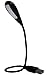Hanerdun 4 Bright LED Lights USB Lamp Laptop Reading Lamp with Two Brightness Setting Flexible Gooseneck Black