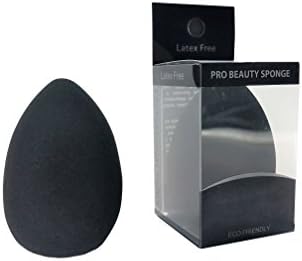 KellySecret - Latex Free Makeup Pro Beauty Sponge Blender For Foundation Powder Smooth - 1 Piece (Black)