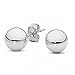 Tisoro Sterling Silver Ball Stud Earrings in 3mm, 6mm, 8mm, 10mm, 12mm and 14mm – Hypoallergenic Earrings