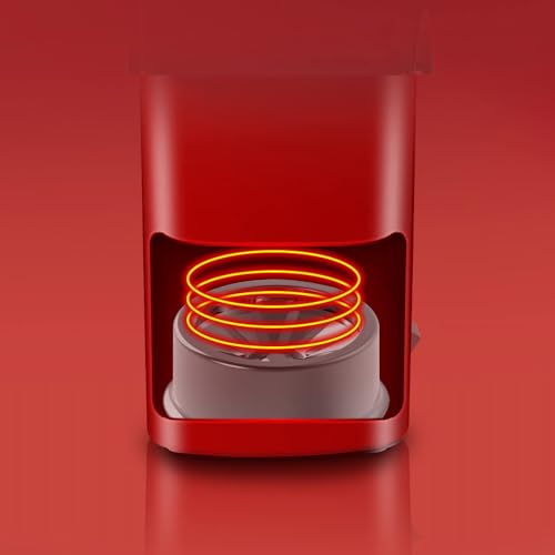 Portable Popcorn Maker, Hot Mini Air Popper 3 Minutes Fast Making, Healthy Oil Free Smart Popper Gift Set, mall Popped Machine with Measuring 12 OZ Cup BPA Free