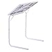 2 x Table Mate Adjustable PC TV Laptop Desk Tray Home Office s/ Cup Holder White
