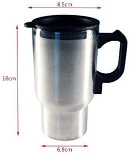 Stainless Steel Car Auto 12v Adapter Travel Mug Thermos Heat Cup Kettle 1pc