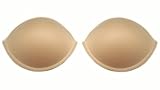 Beige Nude Sew In Push Up Gel Bra Cups Breast Insert Size A B C D DD (B)