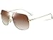 ATTCL Men's HD Polarized Navigator Sunglasses for Men Driving Fishing Golf T005 Gold-Brown