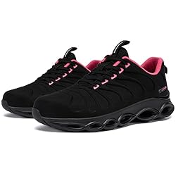 LARNMERN Steel Toe Shoes for Women Lightweight