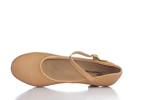 Theatricals Adult 1.5" Heel Baby Louis Character Tap Shoes T9800TAN10.0M Tan 10 M US - Thumbnail 5