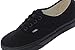 Vans Authentic Unisex Skate Shoes, BLACK/BLACK 7 B(M) US Women / 5.5 D(M) US Men