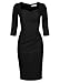 Newdow Lady Celebrity Classic Pleated Inspired Pencil Dress