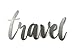 Steel Metal Script Word Art - Various Sizes and Finishes (travel Small 12.25x6
