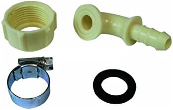 Invero® Hose End Connector Kit, Type: 3/8" Angled, Kit Contains Cap Washer, Hose Washer and Hose Clip