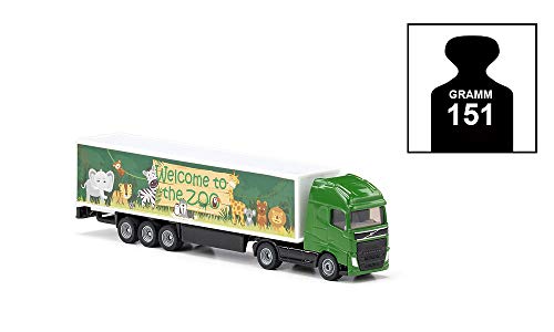 siku 1627, Sattelzug, Metall/Kunststoff, 1:87, Grün, Bereifung aus Gummi, Öffenbare Heckklappe – Bild 7