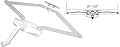 21-1/2" White Roto Gear Awning Window Operator