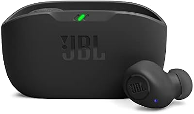 Wave Buds Écouteurs Intra-Auriculaires sans Fil, Résistance à l'Eau IP54 et IPX2, Basses Puissantes et Batterie à Autonomie de 32 heures, en Noir