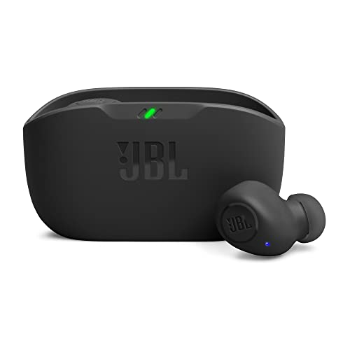 JBL Wave Buds – Kabellose In-Ear Ohrhörer mit IP54 und IPX2 Wasserdichtigkeit – Kraftvoller Bass und 32 Stunden Akkulaufzeit – Schwarz
