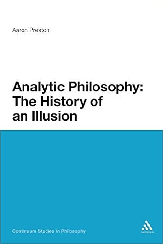 Analytic Philosophy The History Of An Illusion Continuum Studies In Philosophy 46 Preston Aaron 9781441131966 Amazon Com Books