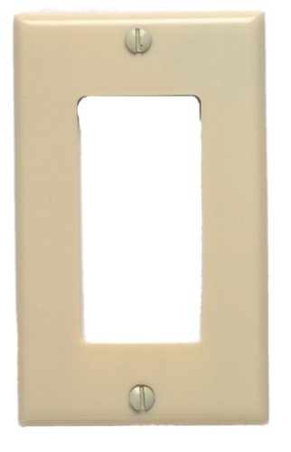 10 Ivory Leviton 1-Gang Decora GFI GFCI Cover Thermoset Wallplates 80401-I