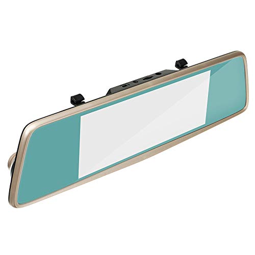 7.0inch Touch Screen FHD 1080P Rear View Mirror Monitor Car DVR Camera Recorder Black