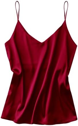 トップス PRANKPROJECT Satin Cami Tunic Women's Sexy Silk Crop Tops Satin Loose Camisole Bandeau Sexy