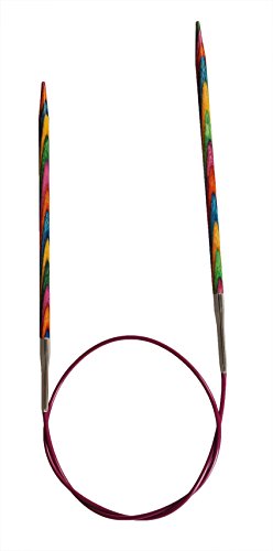 KnitPro 60 cm x 3.25 mm Symfonie Fixed Circular Needles, Multi-Color