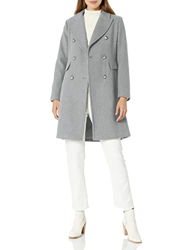 Vince Camuto Womens Military Wool Blend Coat, Vicuna, Large US