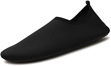 Lucdespo Breathable swimming shoes, outdoor sports shoes, pure red barefoot shoes,SK-7 black,41-42