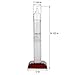 Lily's Home Admiral FitzRoy's Storm Glass Weather Prediction Station, Predicts Weather Changes and Patterns, Elegant Gift and Desktop Piece, Includes Cherry Finished Wood Base (10