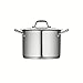 Tramontina Covered Stock Pot Stainless Steel Induction-Ready 8 Quart, 80101/011DS