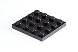 100x Lego Black 4x4 Plates Super Pack
