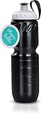 Bicycle Bottle Black 600ml - Creative Outdoor Drinking Portable Squeez Sports Water Bottle - by Utopia Home