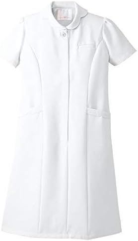 ナースリー 花形衿ワンピース 医療 ナース 看護師 白衣 女性 ユニフォーム エステ サロン 半袖 受付 制服