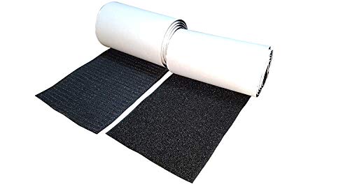 4'' Self Adhesive Hook and Loop 5 Foot Tape Fastener Sticky Back (Black) ... (4 inch by 5 Feet) - Thumbnail 4