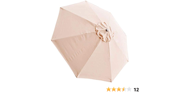 Amazon Com Jacoble 8 Ft Patio Umbrella Replacement Sunshade Canopy Outdoor Top Polyester 8 Rib Canopy Air Vented Top Uv Protect Garden Outdoor