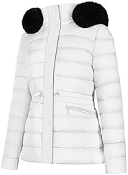 BodiLove Women's Winter Quilted Puffer Short Coat