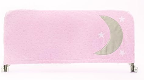 Cosie Covers | Kid's Bedrail / Safety Guard / Side Rail - Decorative Cover With Fun Inside Pocket To Store Bedtime Faves (Large, Twinkle Pink with Owl Pocket)