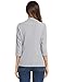Concep Women's Casual Work Solid Color Knit Blazer 3 4 Sleeves Open Front Suit Jacket (Grey, S)