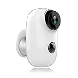 2019 Upgraded Rechargeable Battery-Powered Camera Indoor/Outdoor Wireless Security Camera 720p HD Wire-Free 2-Way Audio Night Vision Alarm Alert & PIR Motion Sensor w/Built-in SD Slot